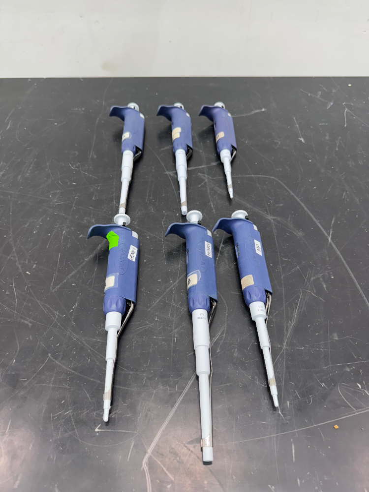 Image of Rainin Pipet-Lite Single Channel Pipettes - Quantity 6